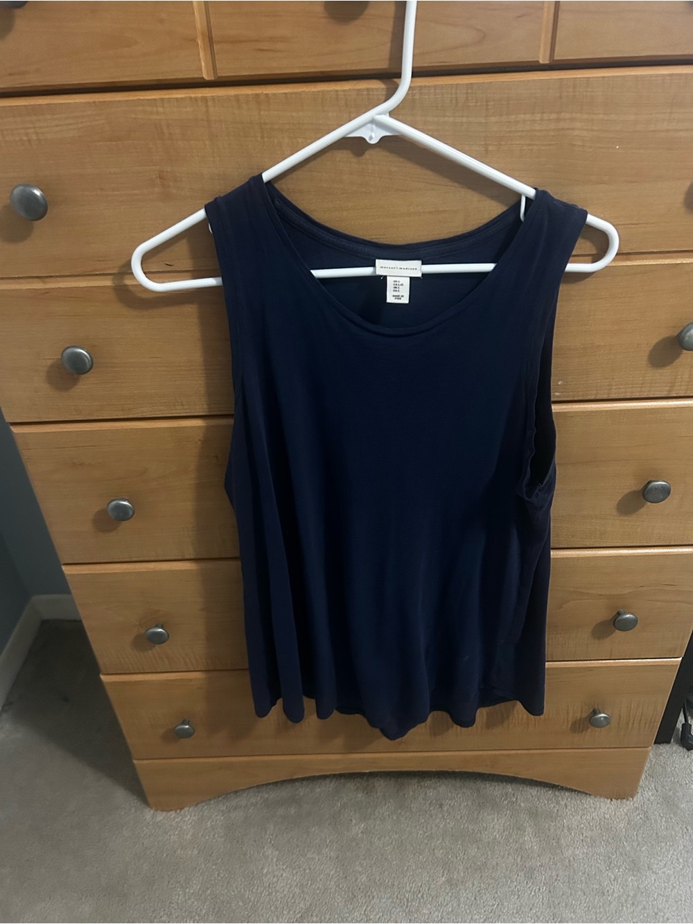 mercer & madison Navy Swing Tank Top - Women's